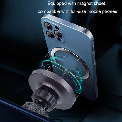 Magsafe 15W Magnetic Colorful Light Wireless Charging Mobile Phone Holder, Color: A9 Adhesive Dark Gray by buy2fix