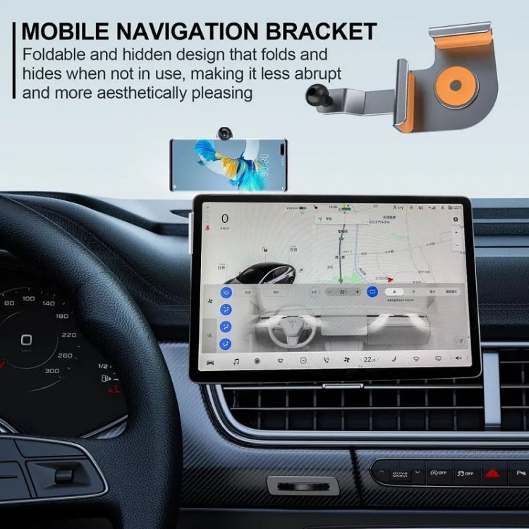 Car Screen Phone Holder Base For Tesla Model 3 And Other Models, Model: Base + Magnetic Stand by buy2fix