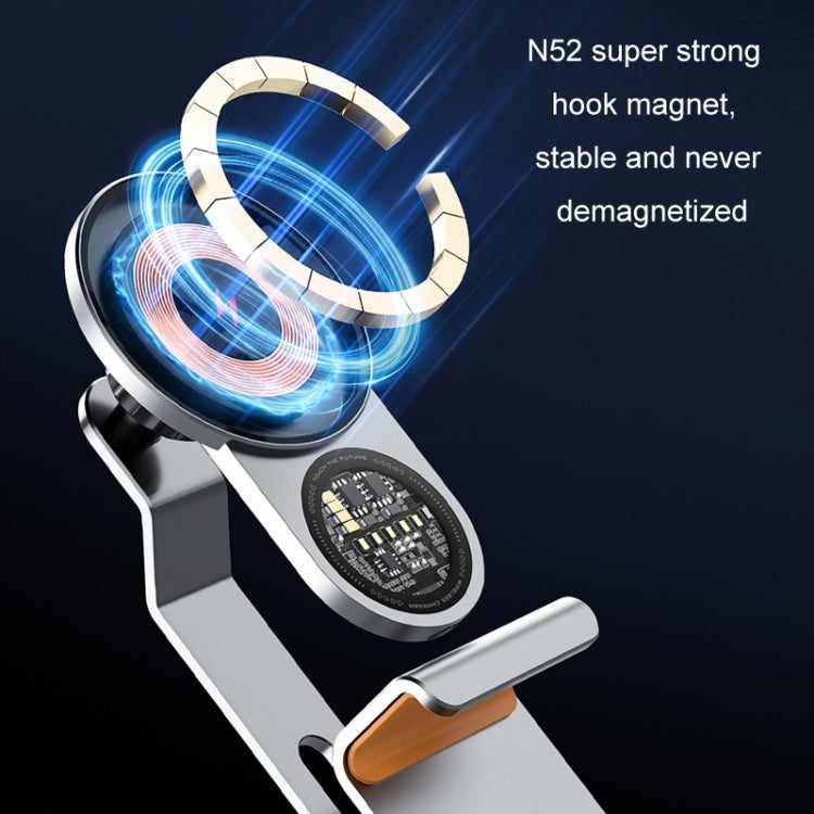 Car Wireless Charging Mobile Phone Holder For Tesla Model 3 and Other Models(Gray) by buy2fix