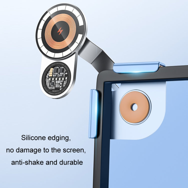 Car Wireless Charging Mobile Phone Holder For Tesla Model 3 and Other Models(Gray) by buy2fix