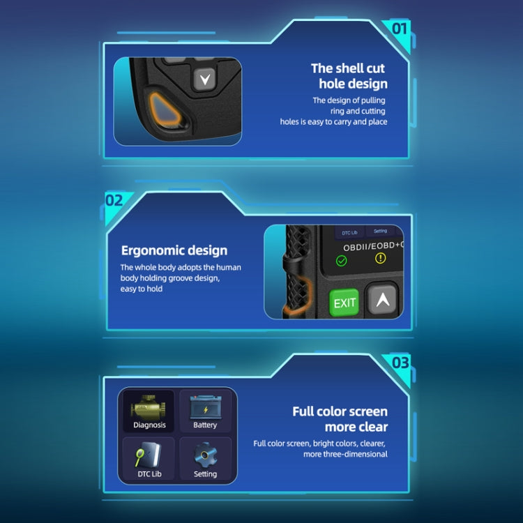 Car Engine Fault Error Code Detection Battery Detector - Code Readers & Scan Tools by buy2fix | Online Shopping UK | buy2fix