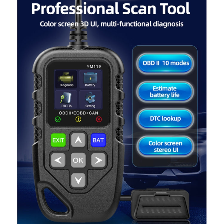 Car Engine Fault Error Code Detection Battery Detector - Code Readers & Scan Tools by buy2fix | Online Shopping UK | buy2fix