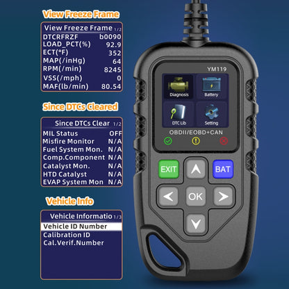 Car Engine Fault Error Code Detection Battery Detector - Code Readers & Scan Tools by buy2fix | Online Shopping UK | buy2fix