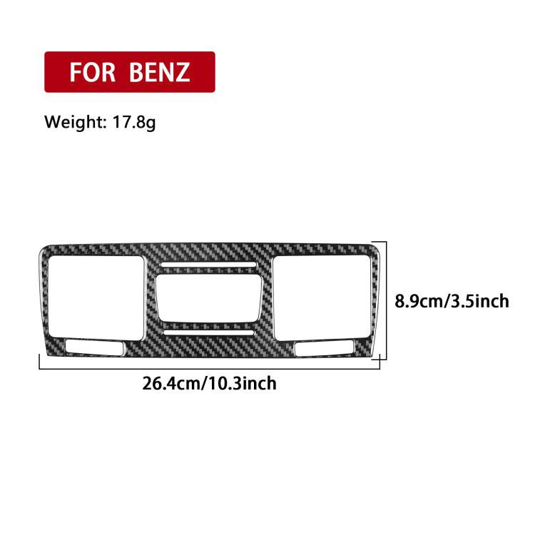 For Mercedes-Benz G-Class W463 2pcs /Set Multimedia Panel Decorative Sticker(Black) - Car Interior Mouldings by buy2fix | Online Shopping UK | buy2fix