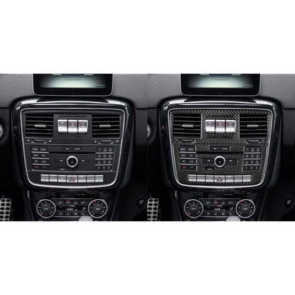 For Mercedes-Benz G-Class W463 2pcs /Set Multimedia Panel Decorative Sticker(Black) - Car Interior Mouldings by buy2fix | Online Shopping UK | buy2fix