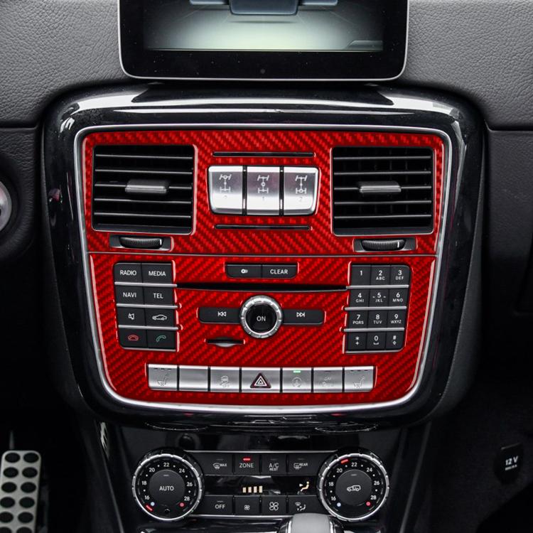 For Mercedes-Benz G-Class W463 2pcs /Set Multimedia Panel Decorative Sticker(Black) - Car Interior Mouldings by buy2fix | Online Shopping UK | buy2fix