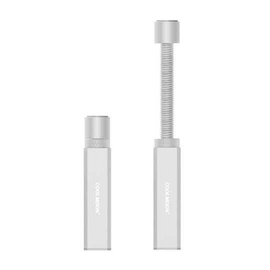 COOLMOON Graphics Card Stand Desktop Computer Graphics Card Vertical Top Support Bracket Screw Telescopic Support Rods, Adjustable Height: 7.5-12cm (Silver)
