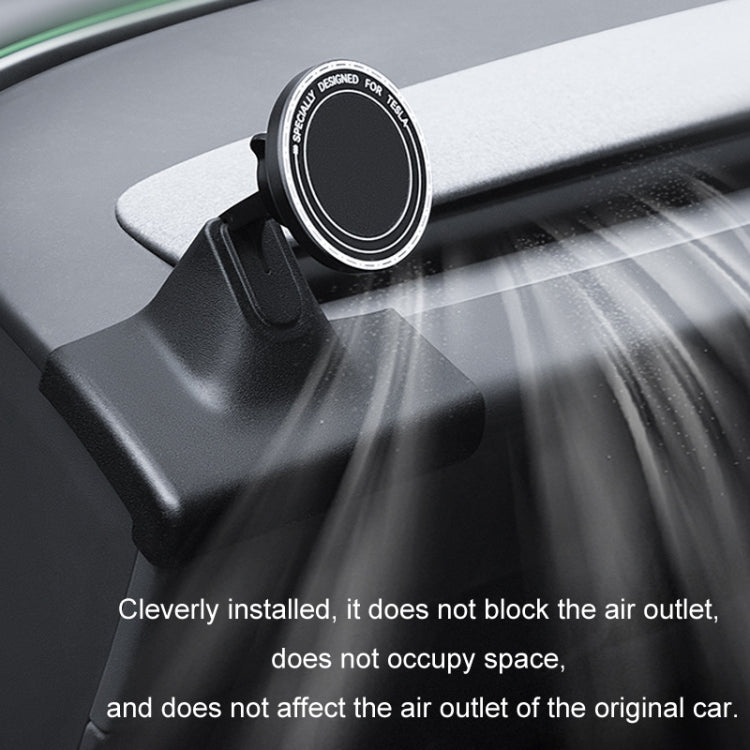 For 2024 Tesla Model 3 Left-hand Drive Air Outlet Magnetic Car Phone Holder(Dashboard Base) by buy2fix