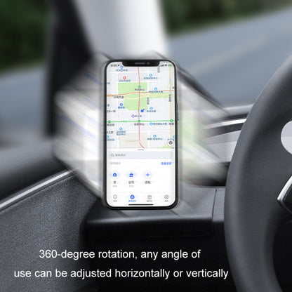 For 2024 Tesla Model 3 Left-hand Drive Air Outlet Magnetic Car Phone Holder(Dashboard Base) by buy2fix