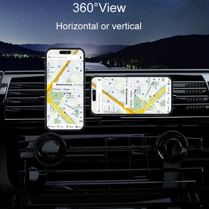 Car Magnetic Wireless Charging Cell Phone Holder With Ambient Light, Style: Colorful Light by buy2fix