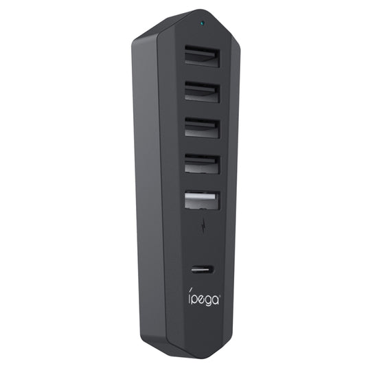 For Sony PS5 Slim IPEGA PG-P5S003 6-in-1 Game Console USB 2.0 HUB High-speed Transmission Expander - Adapter & Cables by ipega | Online Shopping UK | buy2fix