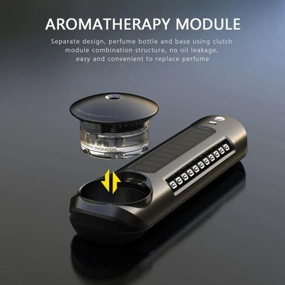 Solar Car Smart Spray Aromatherapy Machine Parking Sign(Gray) by buy2fix