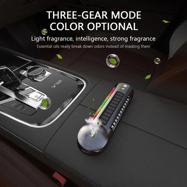 Solar Car Smart Spray Aromatherapy Machine Parking Sign(Gray) by buy2fix