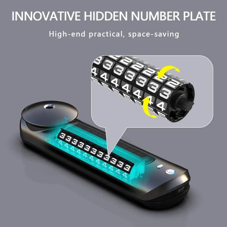 Solar Car Smart Spray Aromatherapy Machine Parking Sign(Gray) by buy2fix