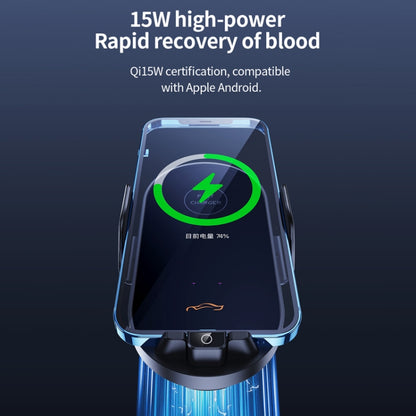 Car Air Outlet Smart Induction Wireless Charging Mobile Phone Holder(Black 66W) by buy2fix