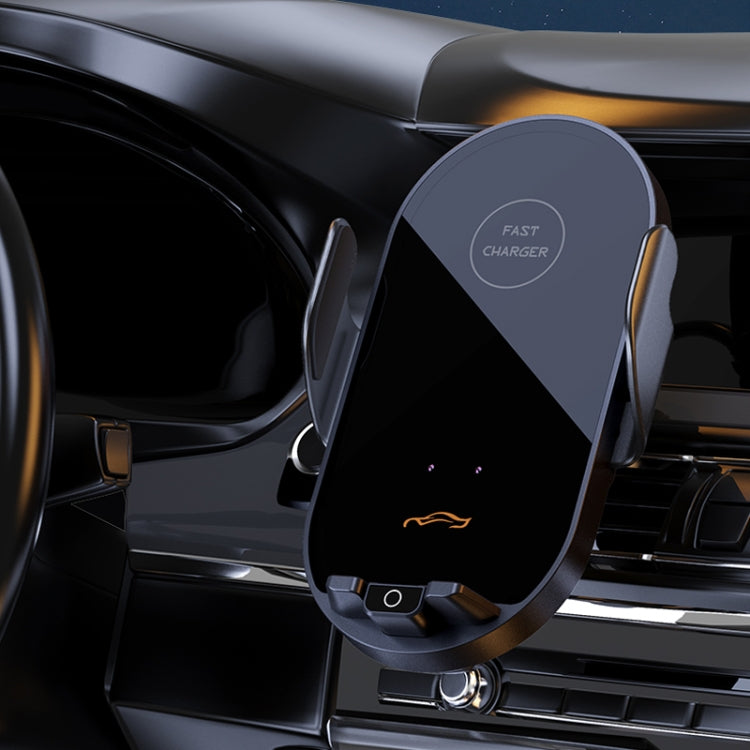 Car Air Outlet Smart Induction Wireless Charging Mobile Phone Holder(Black 66W) by buy2fix