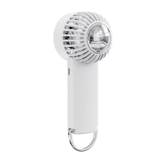 Outdoor Handheld Ice Air Conditioning Fan Astronaut Night Light Semiconductor Cooling Fan(White)