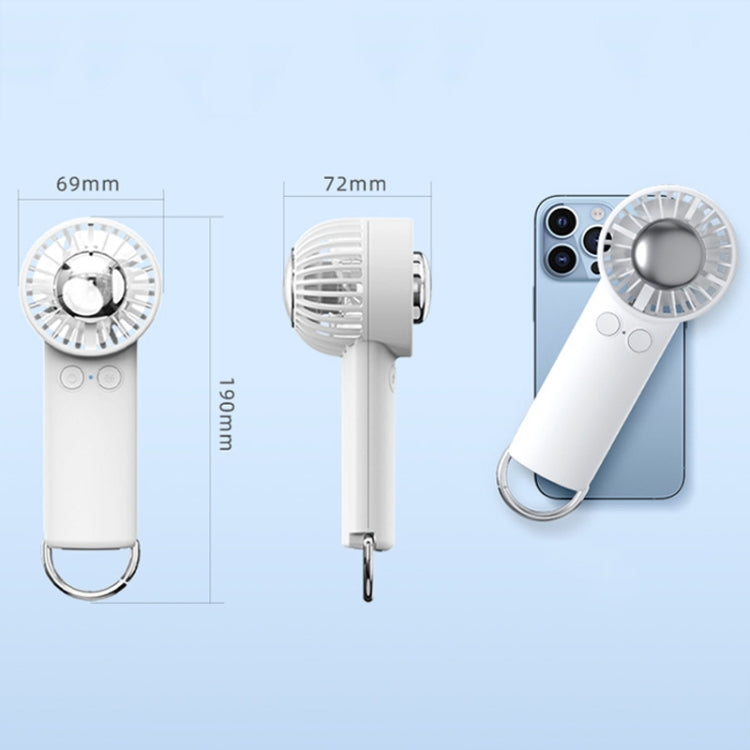 Outdoor Handheld Ice Air Conditioning Fan Astronaut Night Light Semiconductor Cooling Fan(Light Blue) by buy2fix