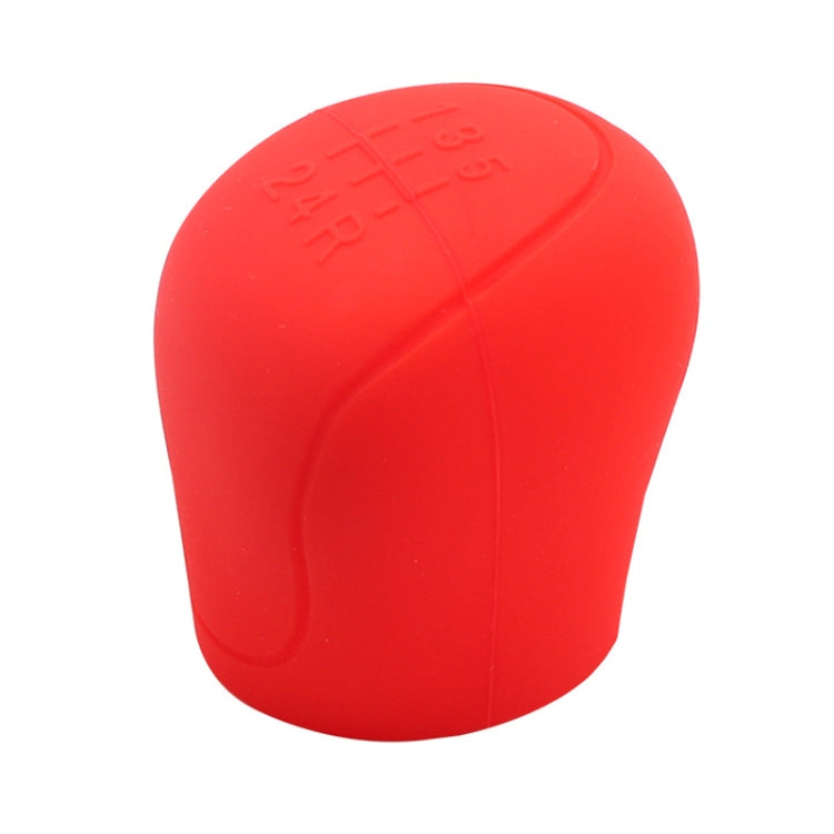 Automotive Silicone Manual Automatic Shift Lever Protective Cover, Size: Gear Shift Red by buy2fix
