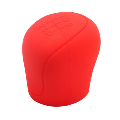 Automotive Silicone Manual Automatic Shift Lever Protective Cover, Size: Gear Shift Red by buy2fix