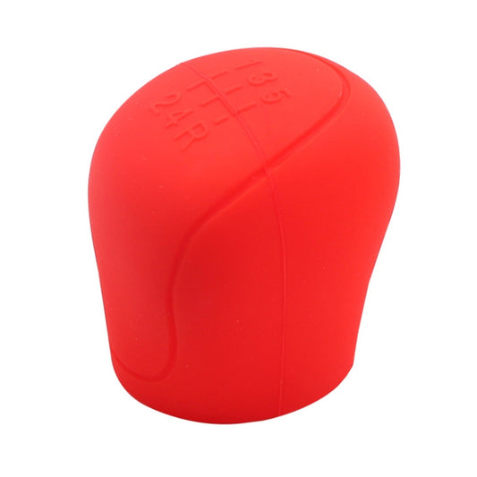 Automotive Silicone Manual Automatic Shift Lever Protective Cover, Size: Gear Shift Red by buy2fix