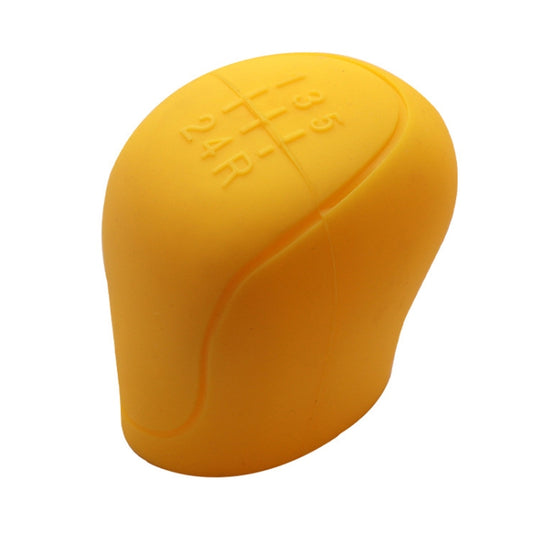 Automotive Silicone Manual Automatic Shift Lever Protective Cover, Size: Gear Shift Yellow by buy2fix