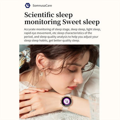 V60 1.39 Inch Health Monitoring Multifunctional Waterproof Bluetooth Call Smart Watch, Color: Gold Steel by buy2fix