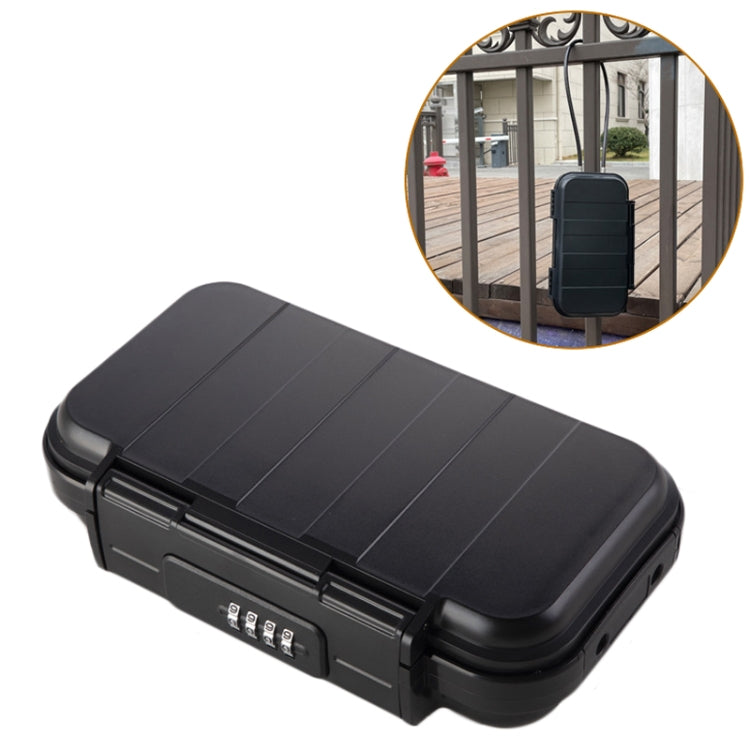 Outdoor Waterproof Beach Password Box Swimming Pool Cell Phone Keys Safe Deposit Box(Black) by buy2fix