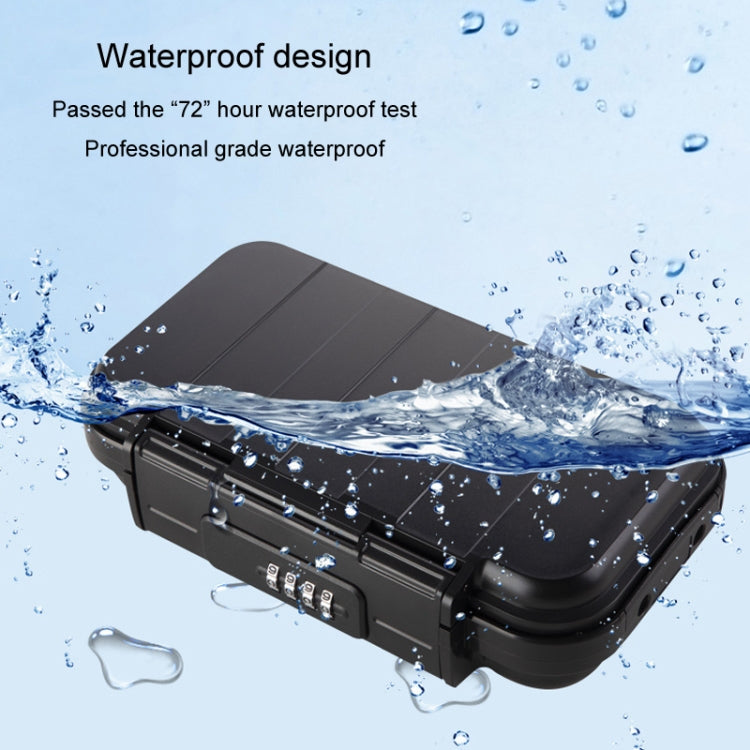 Outdoor Waterproof Beach Password Box Swimming Pool Cell Phone Keys Safe Deposit Box(Blue) by buy2fix