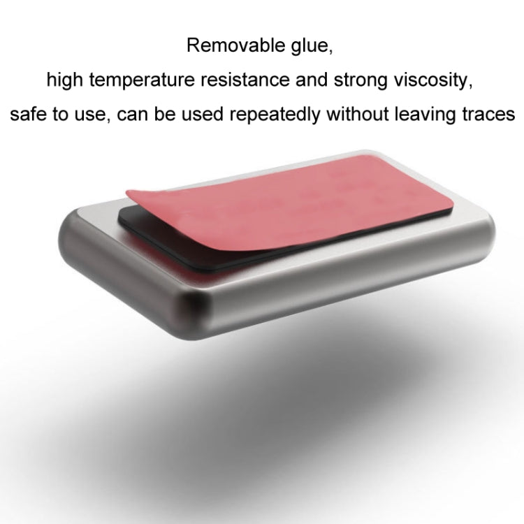 Car Metal Wood Aromatherapy Magnetic Luminous Car Moving Number Plate(Metal+Log) by buy2fix