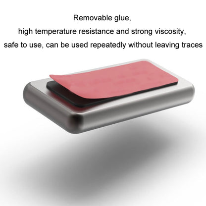 Car Metal Wood Aromatherapy Magnetic Luminous Car Moving Number Plate(Metal+Log) by buy2fix