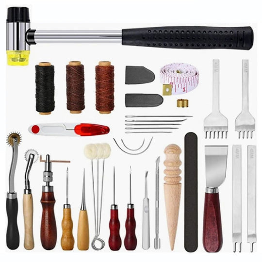 35pcs/ Set Handmade Leather DIY Making Tool Set