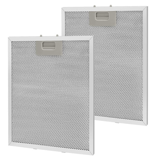 2pcs 10.2 x 12.5 Inch Range Hood Filter 5-Layer Aluminum Mesh Hood Grease Filter - Range Hood Parts by buy2fix | Online Shopping UK | buy2fix