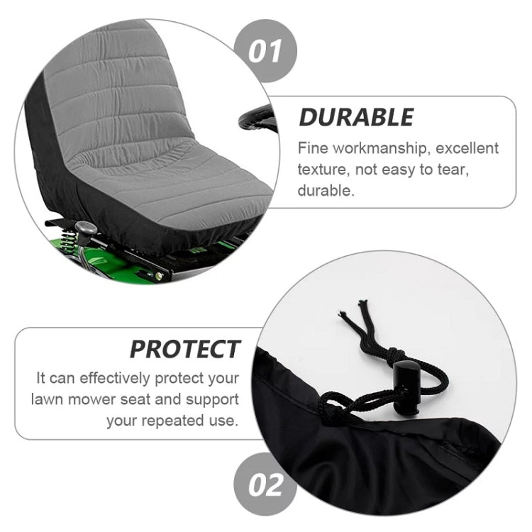 11 Inch Heavy-Duty Agricultural Vehicle Lawn Mower Seat Dust Cover by buy2fix