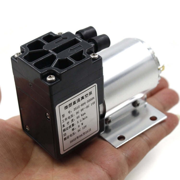 12V 5L/Min 65-120kpa Negative Pressure Vacuum Pump With Stand(Z512-604-3000N) - Others by buy2fix | Online Shopping UK | buy2fix