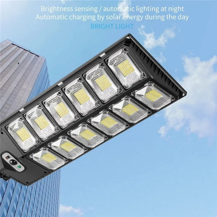 E-SMARTER W789A-6 LED Strong Light Double Row Solar Garden Light Induction Street Lamps by E-SMARTER