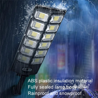 E-SMARTER W789A-6 LED Strong Light Double Row Solar Garden Light Induction Street Lamps by E-SMARTER