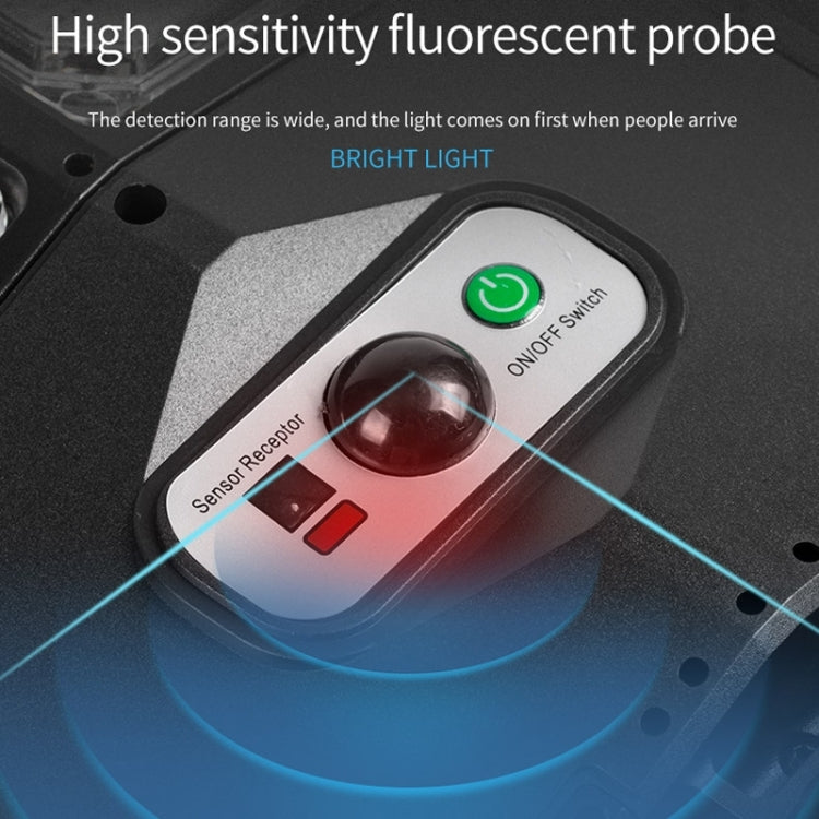 E-SMARTER W789A-6 LED Strong Light Double Row Solar Garden Light Induction Street Lamps by E-SMARTER