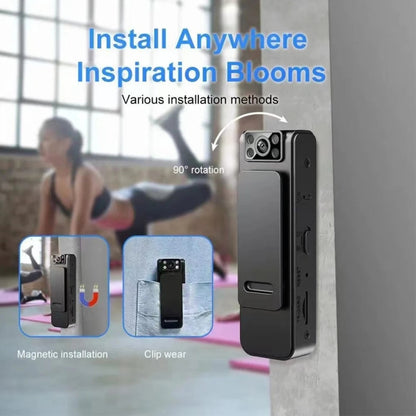 L8 WIFI Version 1080P Video Recorder 130 Degree Wide Angle Lens Camera With Back Clip Infrared Night Vision by buy2fix