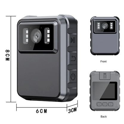 L9 1080P 2.0 Inch IPS Screen Video Recorder With Back Clip IP65 Waterproof Mini Camcorders by buy2fix