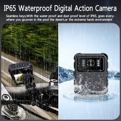 L9 1080P 2.0 Inch IPS Screen Video Recorder With Back Clip IP65 Waterproof Mini Camcorders by buy2fix
