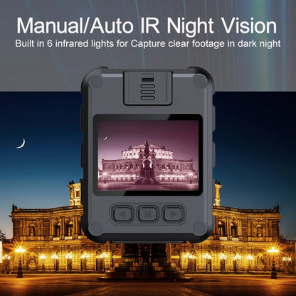 L9 1080P 2.0 Inch IPS Screen Video Recorder With Back Clip IP65 Waterproof Mini Camcorders by buy2fix