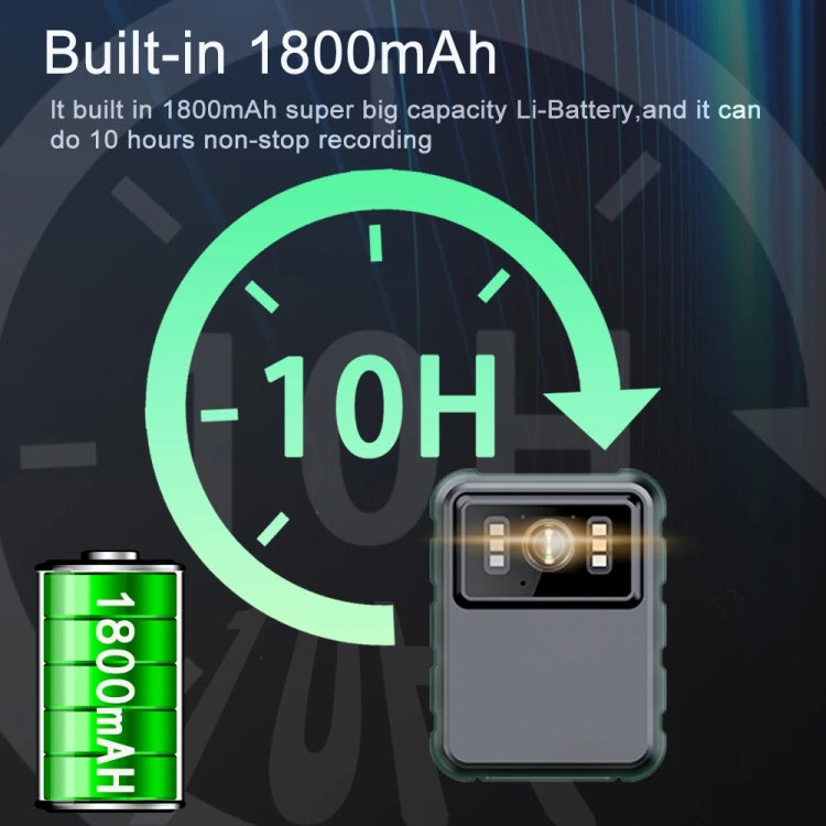 L9 1080P 2.0 Inch IPS Screen Video Recorder With Back Clip IP65 Waterproof Mini Camcorders by buy2fix