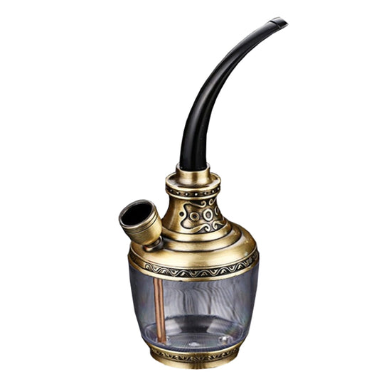 HENGDA HD-806 Dual Purpose Multifunctional Filtered Hookah With Long Hose(Gold)