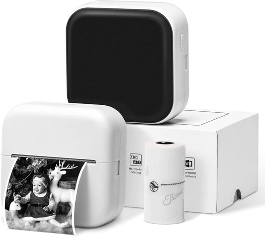 Phomemo M02X Inkless Pocket Printer Bluetooth Thermal Portable Sticker Maker Machine(White) - Photo Printers by Huawei | Online Shopping UK | buy2fix