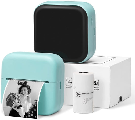 Phomemo M02X Inkless Pocket Printer Bluetooth Thermal Portable Sticker Maker Machine(Green) - Photo Printers by Huawei | Online Shopping UK | buy2fix