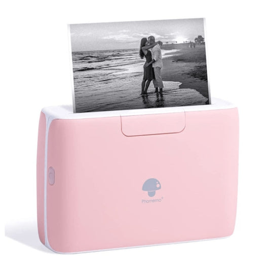 Phomemo M04S Thermal Printer Support 4 Inch Printing Width 300dpi Bluetooth Inkless Printer(Pink) - Receipt Printers by Phomemo | Online Shopping UK | buy2fix