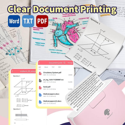 Phomemo M04S Thermal Printer Support 4 Inch Printing Width 300dpi Bluetooth Inkless Printer(White) - Receipt Printers by Phomemo | Online Shopping UK | buy2fix