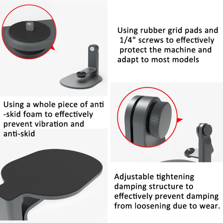 Projector 360 Degree Rotating Bracket Projection Flip Stand(White) - Accessories & Parts by buy2fix | Online Shopping UK | buy2fix