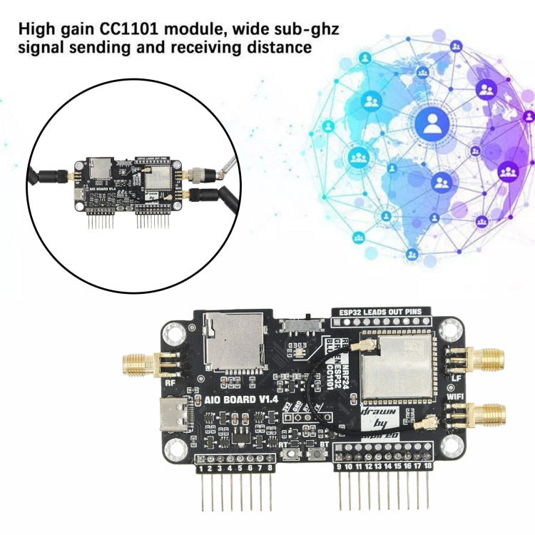 3 In 1 WIFI NRF24+ESP32 Multi-Function Expansion Module(For Flipper Zero) by buy2fix